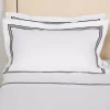 Flash Sale 🤩 Frette Triplo Popeline King Sham, King White/black ✔️ -Deals Frette Store unnamed file 1007