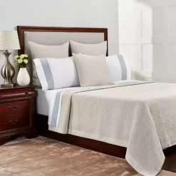 Outlet 🔥 Frette Pebble Coverlet Collection - 100% Exclusive Milk 😀