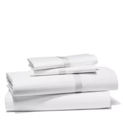 Top 10 ๐ Frette Chevron Embroidered Bedset White/ash ๐