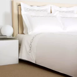 Brand new 💯 Frette Links Embroidery Bedding Collection Savage Beige/scoglio 🎁 -Deals Frette Store unnamed file 304