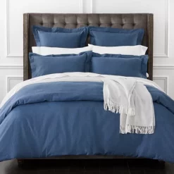 Cheap 😉 Frette Chevron Boutis Bedspread, Queen Blue 🛒