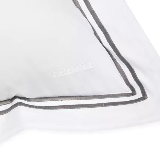 Brand new โจ Frette Classic Euro Sham White/gray ๐งจ 5 Brand new โจ Frette Classic Euro Sham White/gray ๐งจ - Image 3