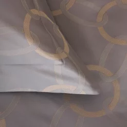 Coupon 🔥 Frette Chains Arredo Duvet Cover, King Gray/camel ❤️ -Deals Frette Store unnamed file 338
