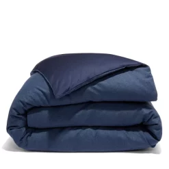 Cheapest 🌟 Frette Chevron Melange Duvet Cover, Full/Queen Blue Melange ✔️