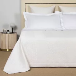 Best deal ⌛ Frette Lux Herringbone Coverlet, King Savage Beige 🎉 -Deals Frette Store unnamed file 372