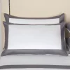 Cheapest ✔️ Frette Bold King Sham, King Milk/black 🔔 -Deals Frette Store unnamed file 393