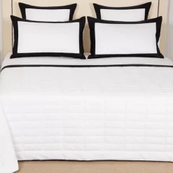 New 💯 Frette Rectangular Quilt Dark Orange/slate Gray 🔔 -Deals Frette Store unnamed file 526