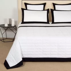 New 💯 Frette Rectangular Quilt Dark Orange/slate Gray 🔔 -Deals Frette Store unnamed file 528