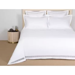 Deals 💯 Frette Forever Lace Duvet, Queen White 🥰