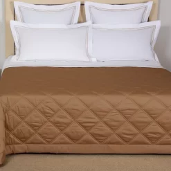 New 🤩 Frette Lozenge Quilt, King Camel 🤩