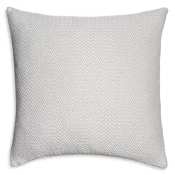 Hot Sale ⭐ Frette Chevron Boutis Decorative Cushion Pillow, 20" X 20" Grey 👏