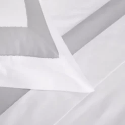 Cheap 👍 Frette Bicolore King Sham, King White/cliff Gray ✔️ -Deals Frette Store unnamed file 788