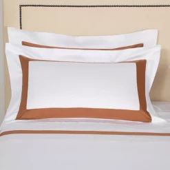 Cheap 👍 Frette Bicolore King Sham, King White/cliff Gray ✔️ -Deals Frette Store unnamed file 789