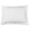 New ⌛ Frette Checkered Sateen King Sham, Pair White ⭐ -Deals Frette Store unnamed file 815