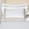 Best deal 🌟 Frette Bicolore Standard Sham White/savage Beige ✔️ -Deals Frette Store unnamed file 846