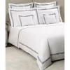 Best Pirce 🥰 Frette Triplo Poplin Duvet Cover, Queen White/slate Gray ✔️ -Deals Frette Store unnamed file 858