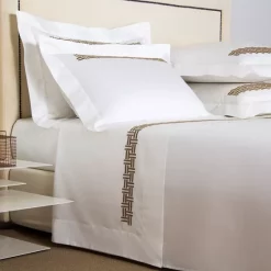 Hot Sale 😀 Frette Basket Weave Embroidered Boudoir Sham Milk/scoglio 🤩 -Deals Frette Store unnamed file 936