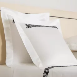 Buy 🛒 Frette Basket Weave Embroidered Euro Sham Milk/scoglio 🔥 -Deals Frette Store unnamed file 954